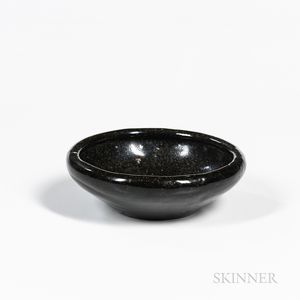 Small Black-glazed Low Bowl