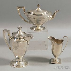Three Silver Tea Ware Items