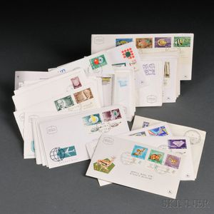 Collection of 1960s Israeli First Day Covers. 