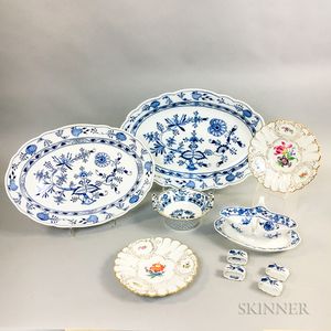 Six Meissen Porcelain Tableware Items