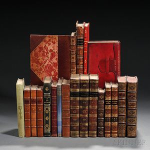 Decorative Bindings, English Literature, Twenty Volumes.