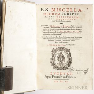 Delrio, Martin (1551-1608) Ex Miscellaneorum Scriptoribus Digestorum.