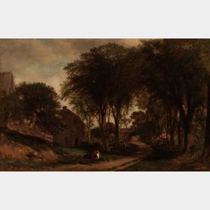 Samuel Lancaster Gerry (American, 1813-1891) Old Road at Medfield
