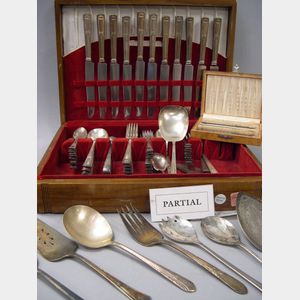 Sixty-seven Piece Wallace Silver Plated Flatware Set and a Large Assortment of Silver Plated Flatware