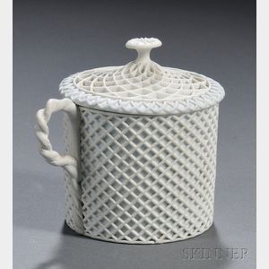 Wedgwood Solid White Jasper Custard Cup and Cover