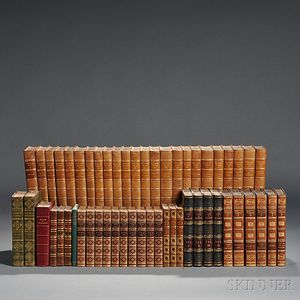 Decorative Bindings, Sets, English Literature, Fifty-four Volumes.