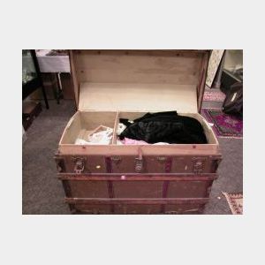 Trunk Lot of Late 19th and 20th Century Clothing, Wedding Gowns and Miscellaneous Accessories.