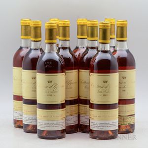 Chateau dYquem 1983, 10 bottles