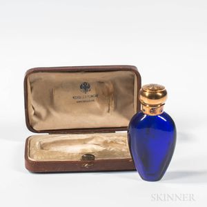 Nicholls & Plincke Cobalt Glass Perfume