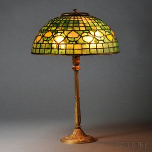 Tiffany Studios Louis XVI Desk Lamp with Acorn Shade