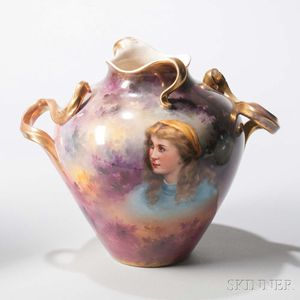 Royal Bonn Porcelain Portrait Vase