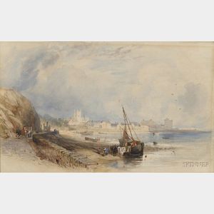 William Callow (British, 1812-1908) View of Cromer, Norfolk