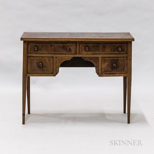 Neoclassical Mahogany and Inlaid Small Server