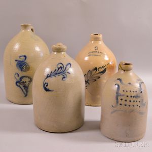 Four Stoneware Jugs