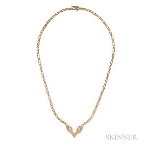 14kt Gold and Diamond Necklace
