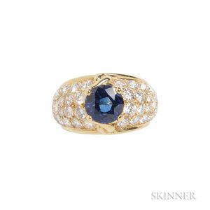 18kt Gold, Sapphire, and Diamond Ring, Van Cleef & Arpels