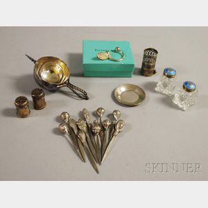Group of Assorted Small Silver and Silver-plated Articles
