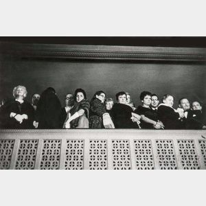 Robert Frank (Swiss, b. 1924) Theater-goers in a Balcony