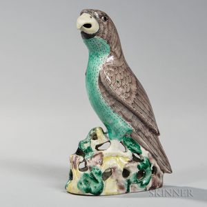 Enameled Porcelain Parrot