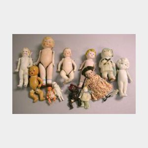Group of Twelve Miscellaneous Small Dolls