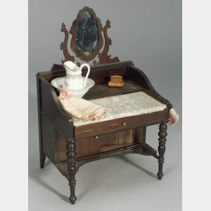 French Marble-top Wash Stand for Fashionable Doll