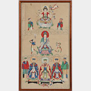 Painting of Guanyin with Officials