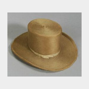 Rare Sanitary Fair Man Doll&#39;s Stove Pipe Hat