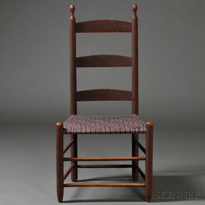 Red-painted Shaker Tilter Chair