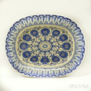 Brownfield & Son Cyprus-pattern Transfer-decorated Ceramic Platter