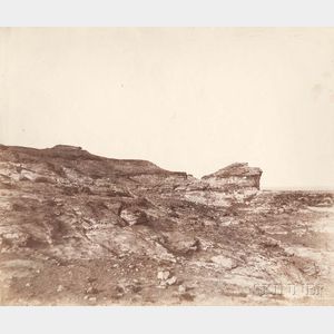 John Beasley Greene (American, 1832-1856) View of Terrain near Gebel Abousir, Second Cataract, Egypt