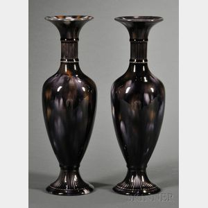 Pair of Wedgwood Majolica Vases