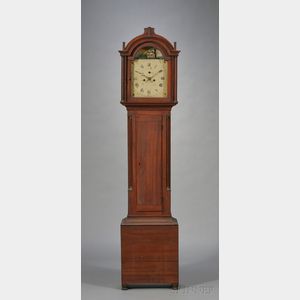 Carved Cherry Tall Case Clock