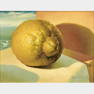 Al Proom (American, 1933-2006) Lemon and San Francisco Bay