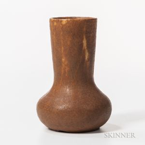Grueby Orange Glaze Pottery Vase