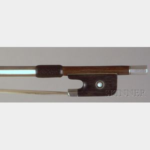 French Silver Mounted Viola Bow