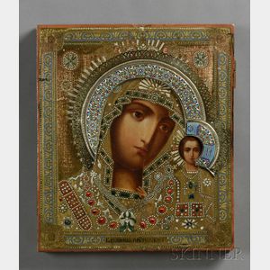 Russian Icon of the Kazan Mother of God