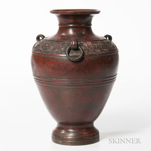 Lacquered Bronze Vase
