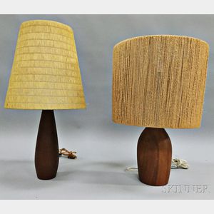 Two Danish Modern Table Lamps
