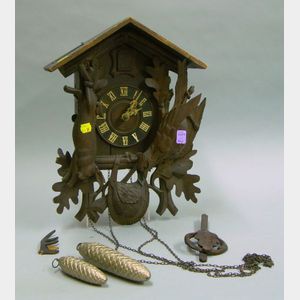 German Two-Weight Cuckoo Clock
