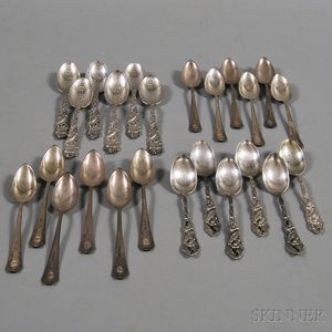Twenty-four American Sterling Silver Spoons