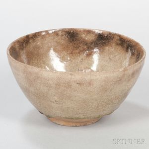 Green-glazed Stoneware Bowl
