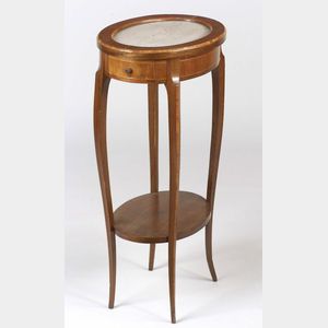 Louis XV/XVI Style Tulipwood Oval Occasional Table