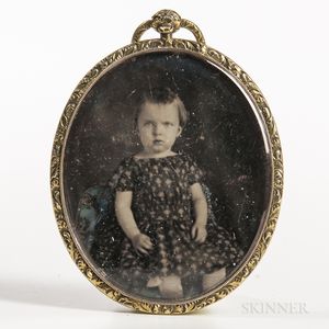 Oval Daguerreotype of a Little Girl