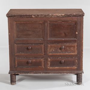 Early Joined Chest over Four Drawers
