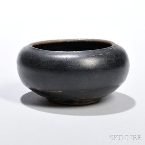 Black-glazed Water Coupe