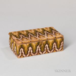 Small Bargello-embroidered Box