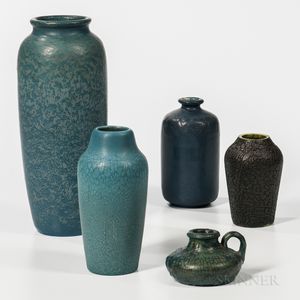 Five Hampshire Pottery Items