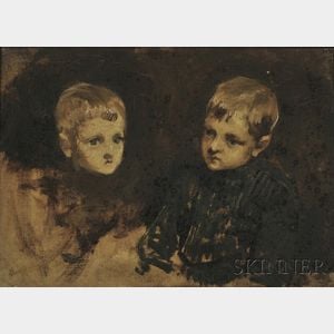 British School, 19th Century Portrait Studies of a Young Boy.