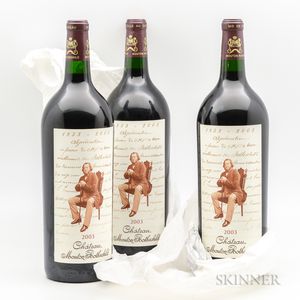 Chateau Mouton Rothschild 2003, 3 magnums