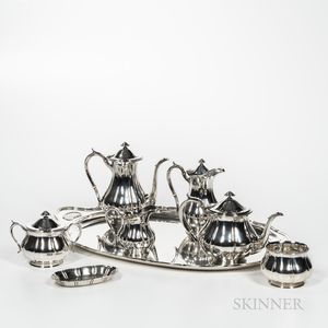 Arthur Stone Eight-piece Sterling Silver Tea and Coffee Service